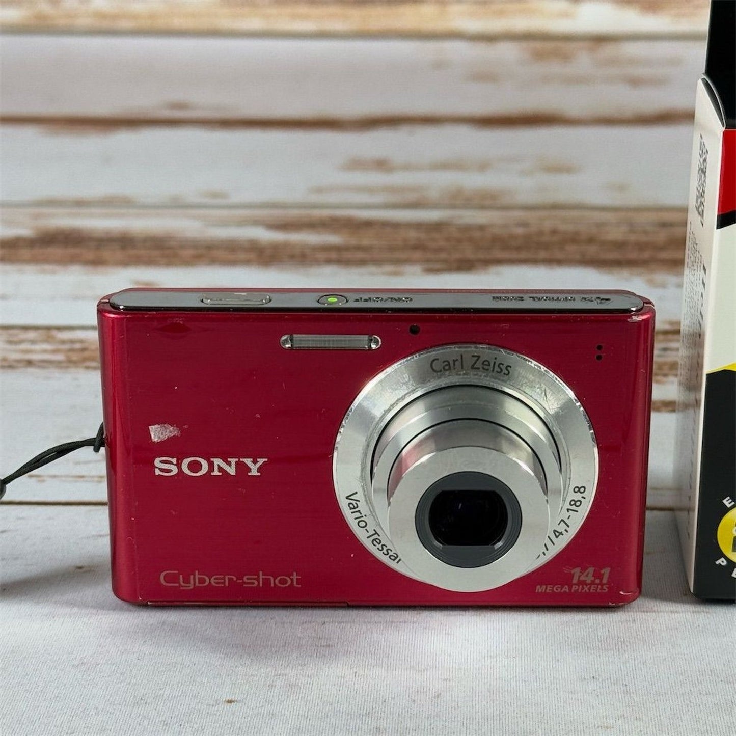 Sony Cyber-Shot DSC-W330 14.1MP Digital Camera – Red – 4x Zoom + Charger